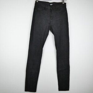 Hudson Jeans Womens Size 26 Black Nico Super Skinny Mid-rise
